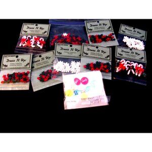 NIP (10) Dress It Up Holiday Collection Holiday Treats CandyCanes, Snowflakes